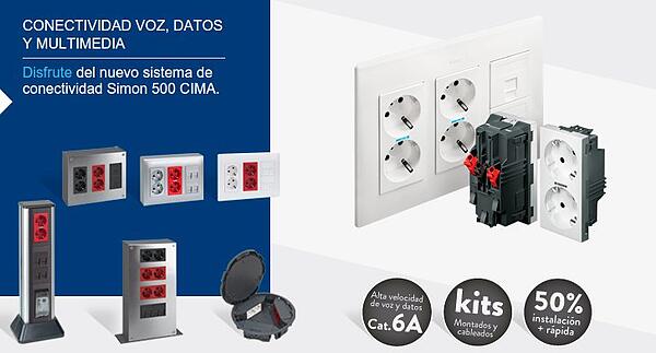 Complementos eléctricos para la instalación en una oficina